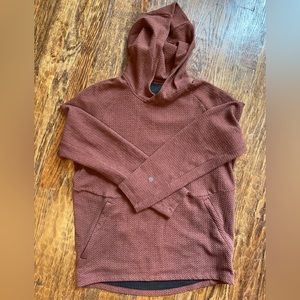 Lululemon Loungeful Hoodie, Textured in Rust size 6-8